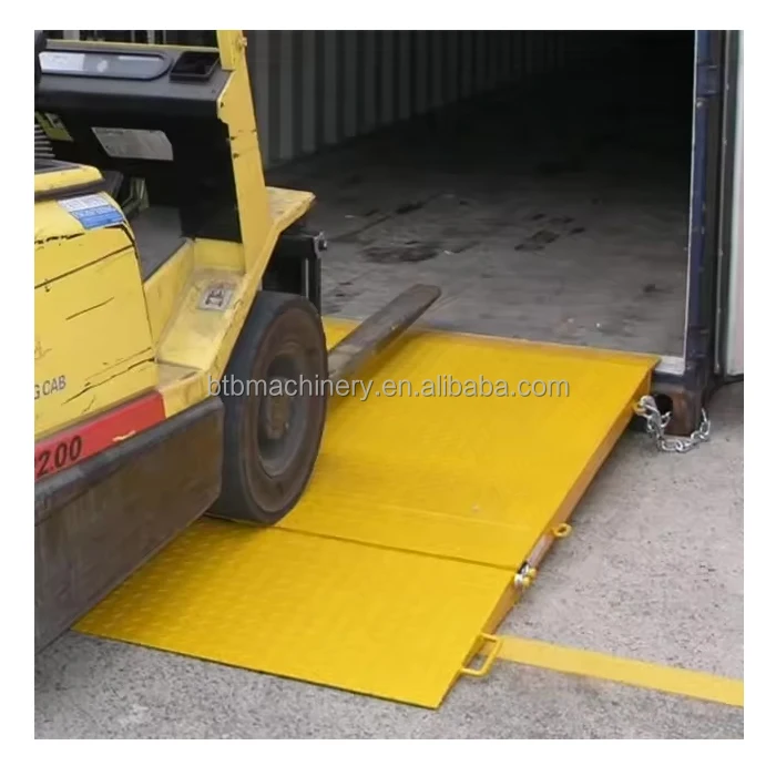 Ground Container Loading Ramp Forklift Loading Unloading Access Ramp for Container Trucks - Steel ...