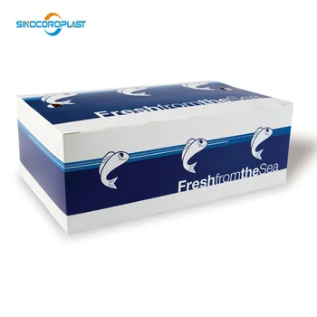 PP Corrugated Seafood Shipping Containers - Durable & Recyclable