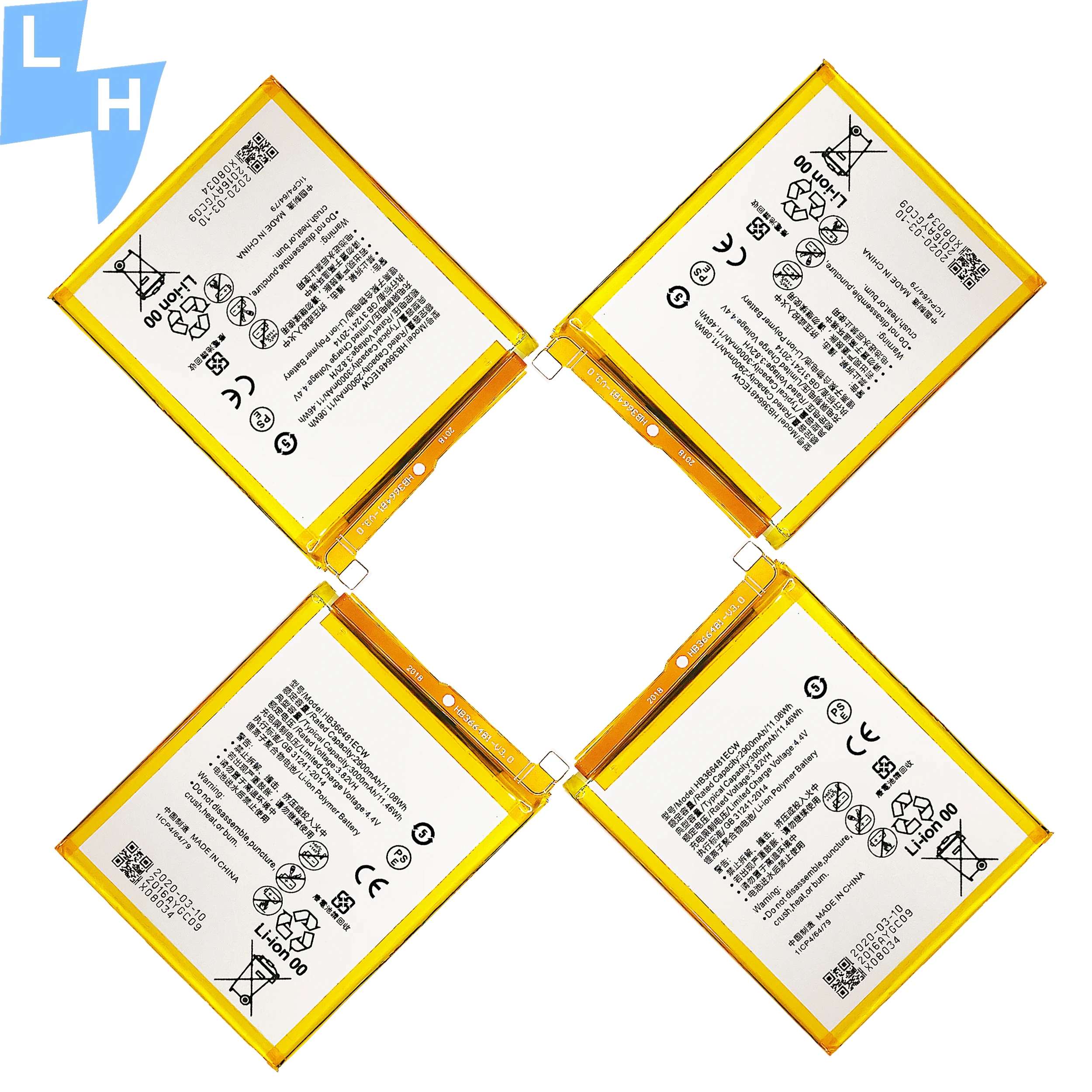 Аккумулятор 3000 мАч HB366481ECW для мобильного телефона huawei P9, аккумулятор P9lite Y7prime-2018 P8lite 2017 P20lite P10lite NOVA3E