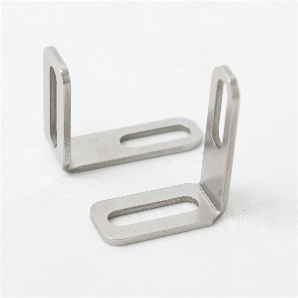 product universal motorcycle spotlight adjustment long hole double head 90 degree angle fixer connector l bracket angle iron piece-8
