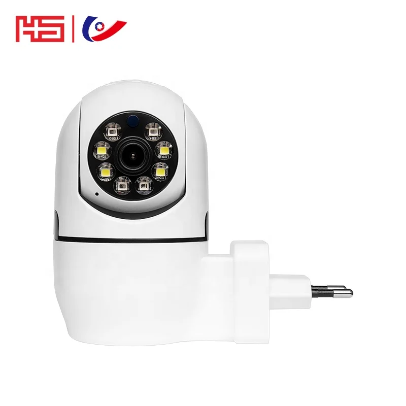 3mp IP Tuya App Network Wireless  Camera with Support Dual Light Mobile App with Power Plug