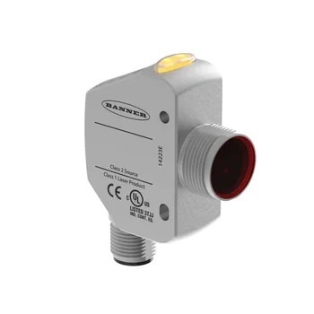 Adjustable 300mm Field Range Optical Sensor Model 94797 Q4XTILAF300-Q8 BANNER Laser Technology
