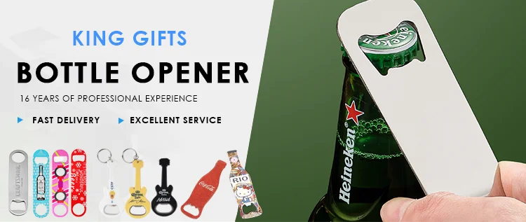 Custom Shapes Opener Bar Blade Customized Anti-gold 3D Beer Bottle Opener for Bar manufacture