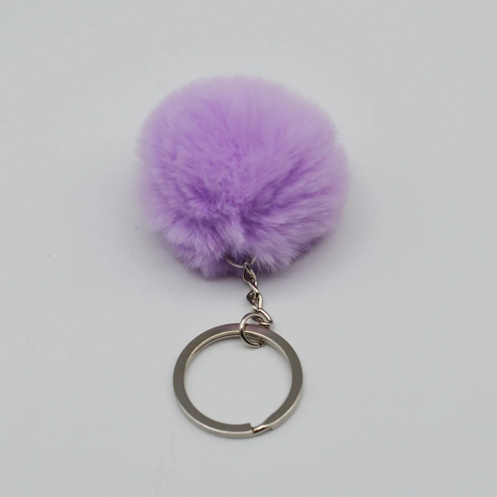 5Pcs Faux Fur Hairball Fluffy Balls For Bag Keychains Decor - Foto 4