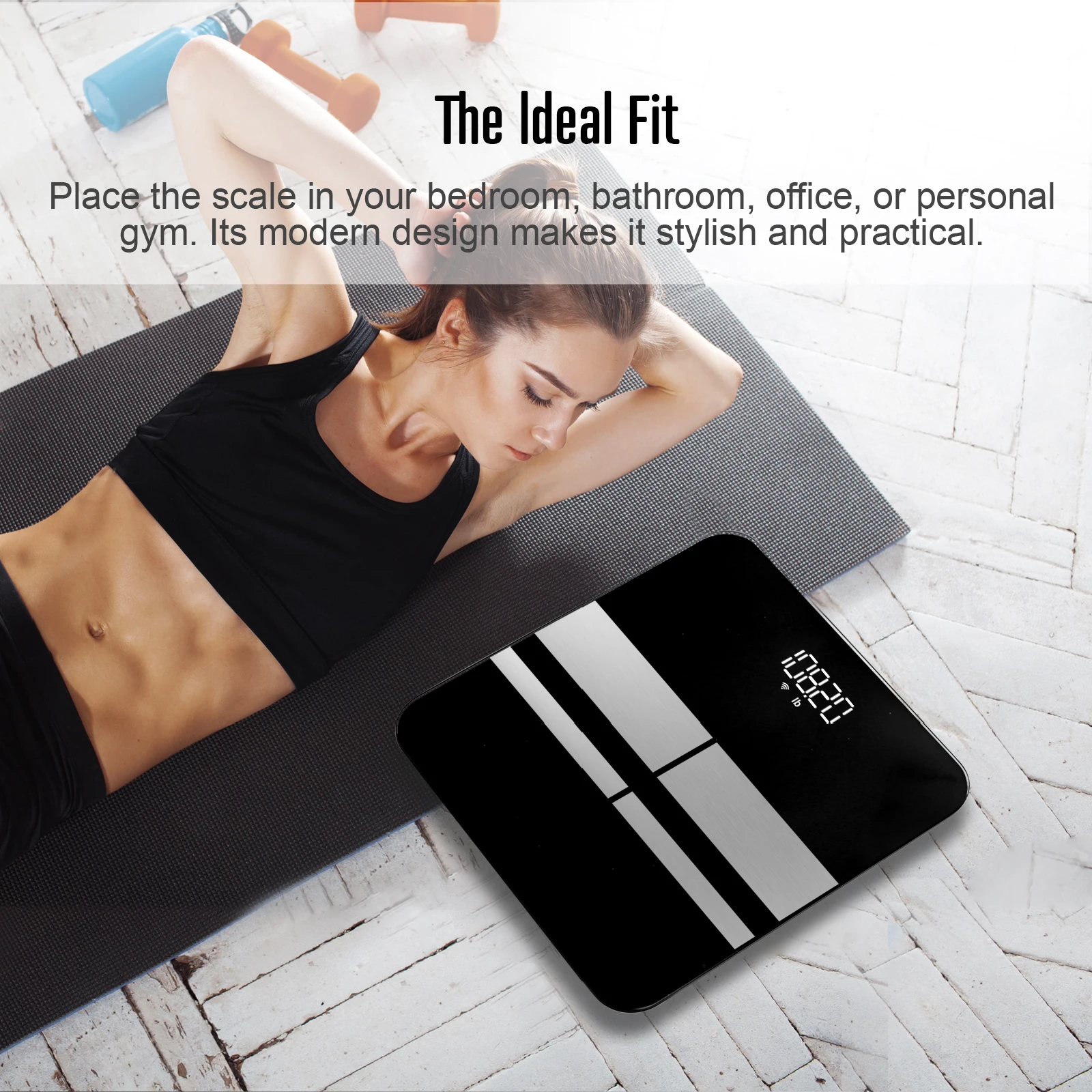 bucanim Bluetooth Scale Digital Bathroom Body Fat Scale