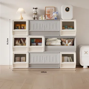 Modern Adult Children Furniture Plastic Kindergarten Bedroom Living Room Organizer Box Toy Clothes Holder Rack Storage Safe