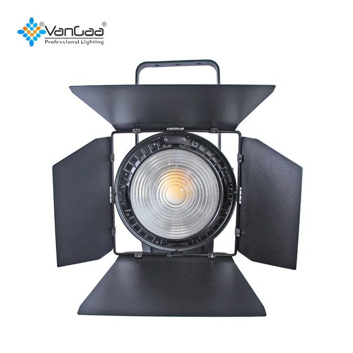 Vangaa 200W photo studio accessories led spot light filming studio fresnel light for school TV station