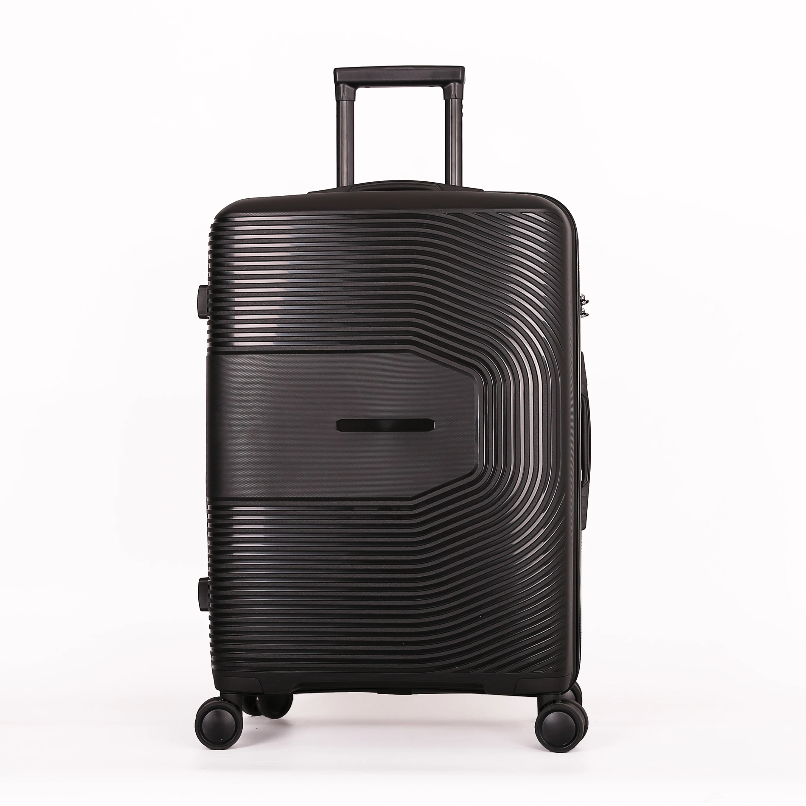 New Type Trolley Luggage 3 pcs Airplane Hard Shell Custom Travel PP Luggage Set