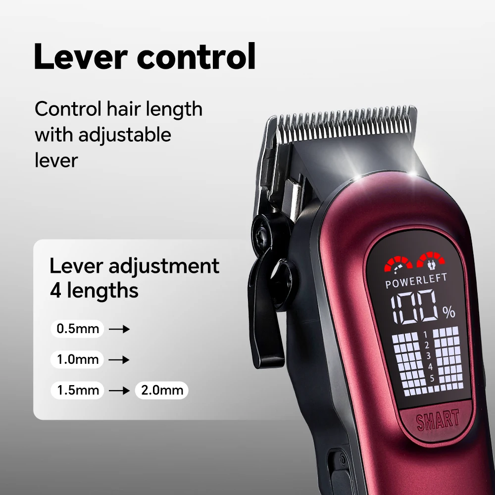 Popular Two-in-One Electric Hair for Clipper for Men Reciprocating Set Stainless Steel Blade for Home Hotel Use English Language details