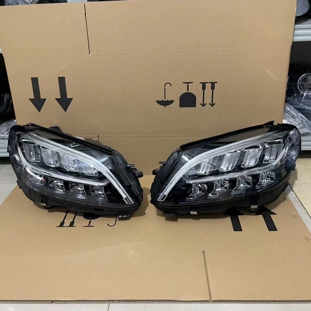 For Mercedes-Benz C-Class W205 C180 C200 C260 C300 LED Headlights High Quality Popular Car Lighting System