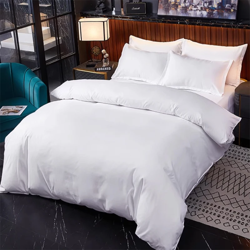 Hotel cotton provides bed linen  covers in one stop hotel beds bedding set details