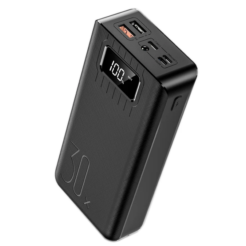 30000mAh Power Bank External Battery Pack LCD Screen Display Portable Dual USB Ports Phone Charger for SmartPhone