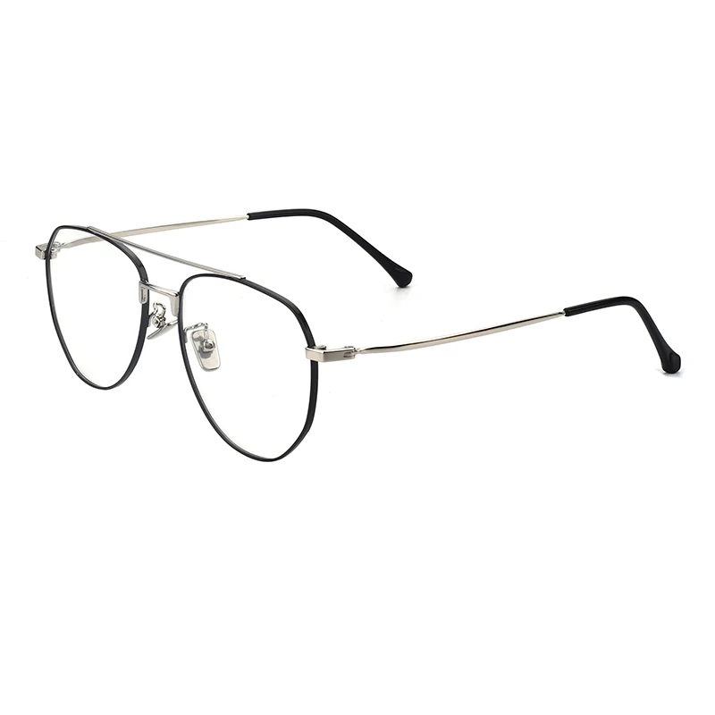 Latest High Quality Customizable Men's Gold Round Metal Glasses Frames Classic Style with Durable Alloy Material