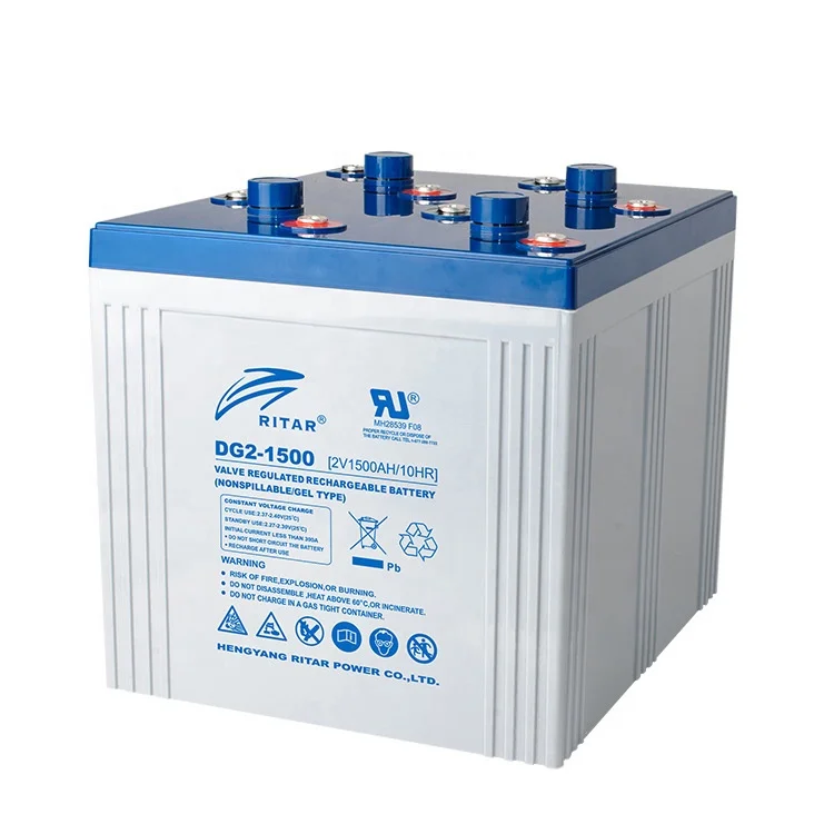 Ritar DG Series 2V Golf Cart Battery 2V 400ah 800ah 1000ah 3000ah Lead Acid Solar BAttery