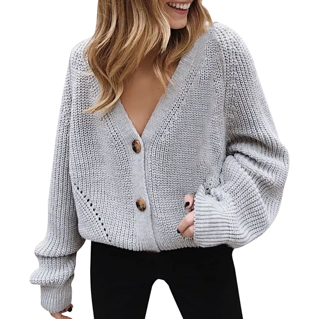 V Neck Button Down Long Sleeve Sweater Tricot Femme Cable Knit Cardigan roupas Femininas Sweaters Outerwear Tops dropshipping V Neck Button Down Long Sleeve Sweater Tricot Femme Cable Knit Cardigan roupas Femininas Sweaters Outerwear Tops dropshipping