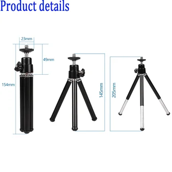 KALIOU Aluminum Alloy Adjustable Extendable Portable Light Tripod for Go PRO Hero 1 2 3 HD Action Sports Camera Accessories detail image