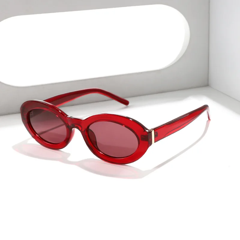 Fashion New Small Oval Sunglasses Women UV400 Protective  display picture 1