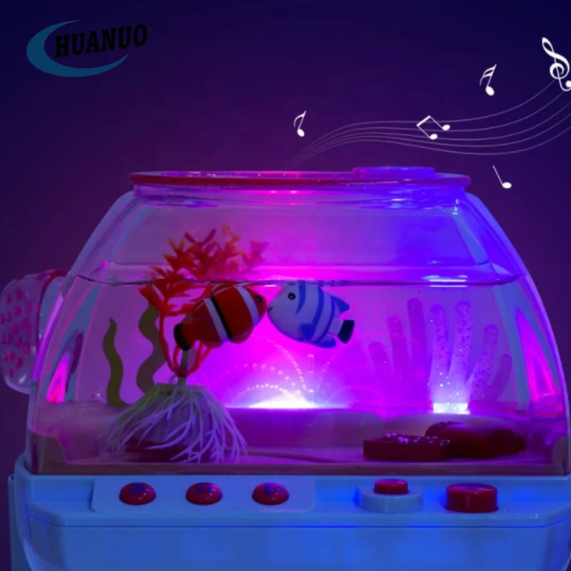 新作 子供用おもちゃ 水槽セット 音楽付き水族館 魚型