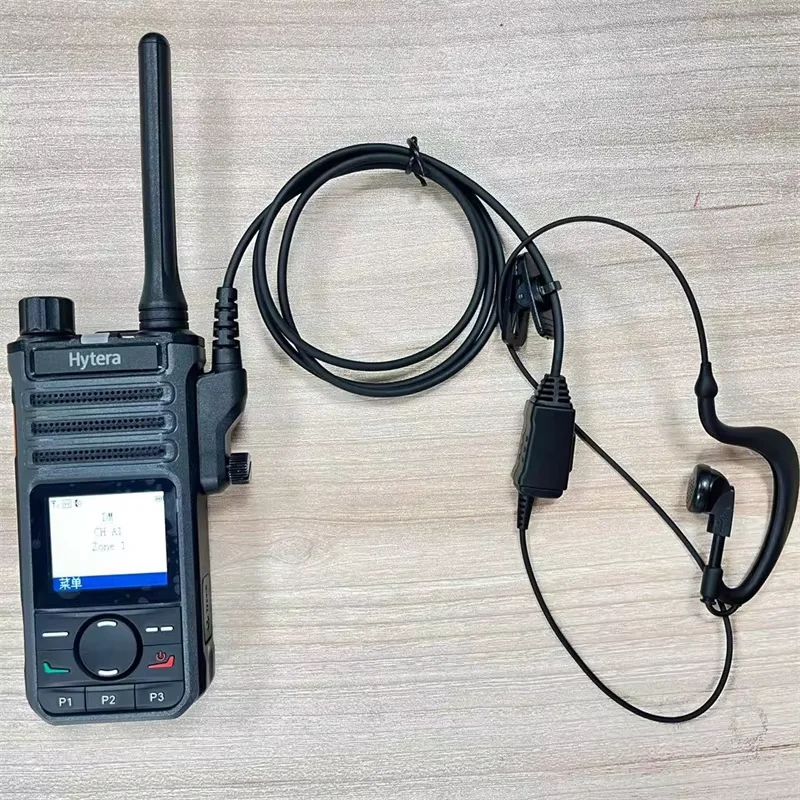 G Shape Adjustable Earhook Handfree Earpiece With PTT Clip for Hytera AP510 AP580 BP510 BP560 Walkie Talkie Earphone Accessories