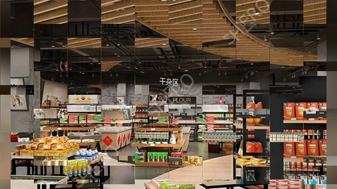 ☆オーダーページ☆スーパーマーケット① スーパーマーケットデザインレイアウトモダン、スーパーマーケット