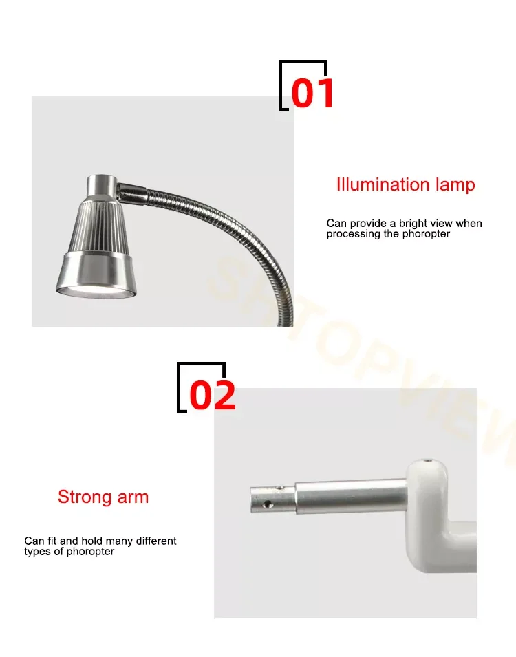 Rightway Brand China new design phoropter bracket with lamp WZ-ZZ phoropter holder