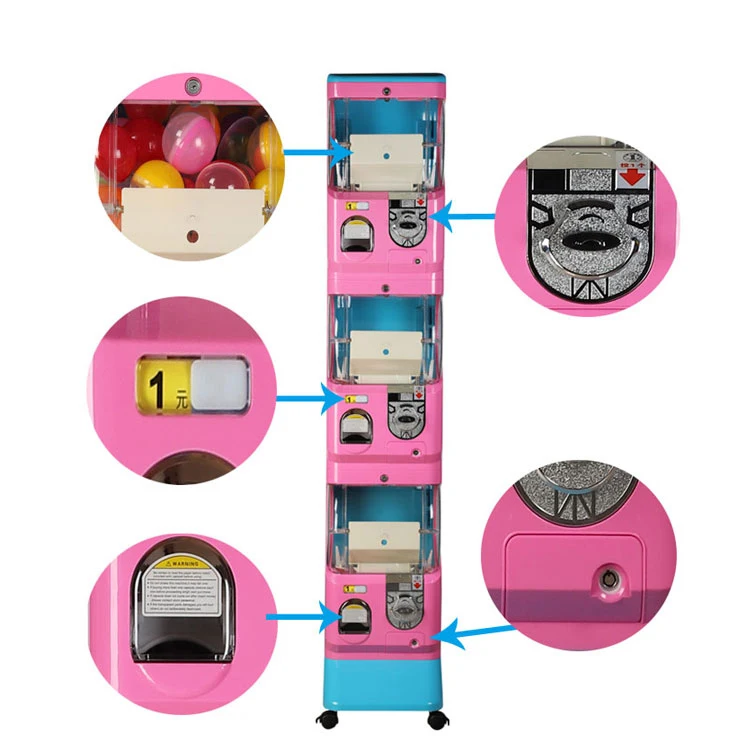 Popular Three Layers Gacha Gashapon Machine for Kids