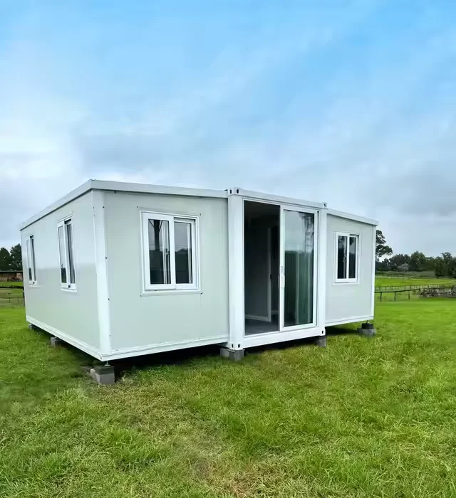 Luxury 3 soveværelser duplex containerhus bedst stålstruktur foldbart udvideligt containerhus