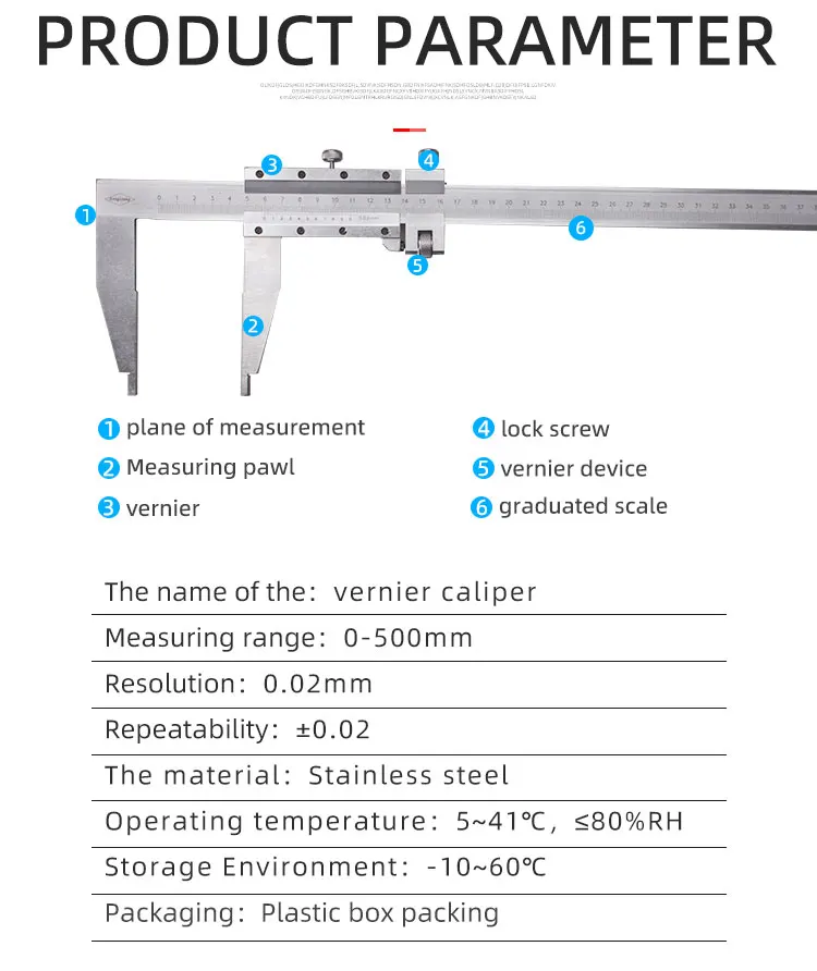 Stainless Steel Digital Vernier Caliper 0-500mm High Precision Digital ...