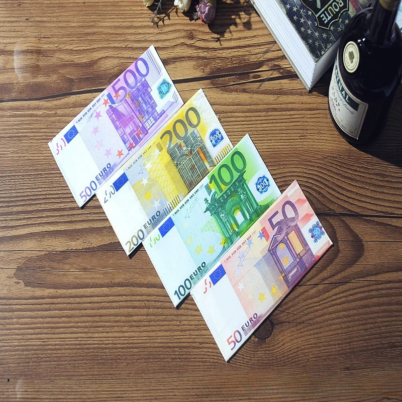 Factory Custom Waterproof Canvas Fabric Digital Print DOLLAR  Rupee Dinar Riyal Thai Baht National Currency Pattern Wallet