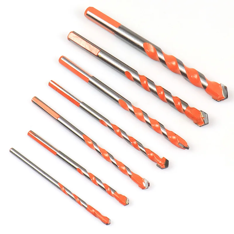 312mm Multifunctional Triangle Drill Bit Diamond Drill Set Ceramic Tile Concrete Wood Glass