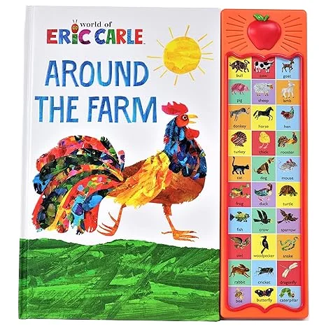 My First Interactive Touch & Feel Book Noisy Animals Early Learning Resource with Sound for Young Children