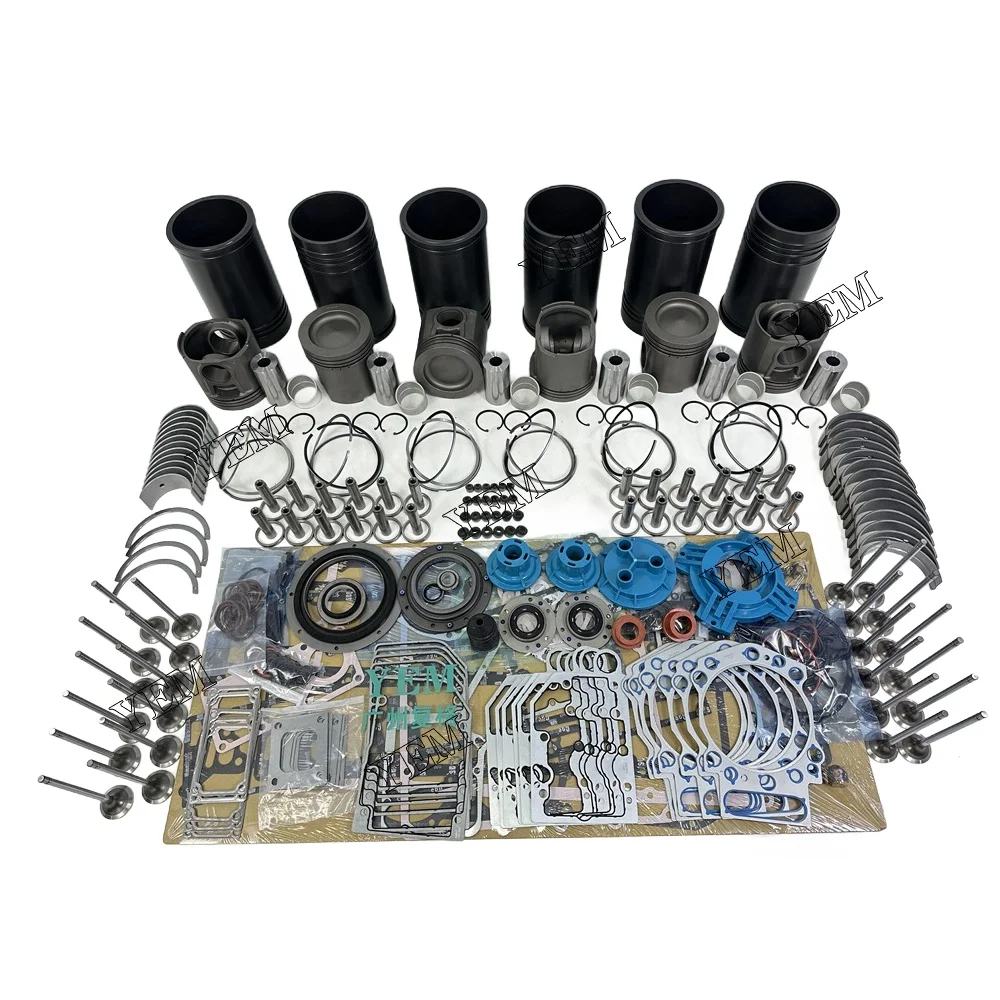Overhaul Kit With Valves Engine Bearings Cylinder Liner Piston Rings Full Gasket Kit 4910463 Fit for QSK19 Engine