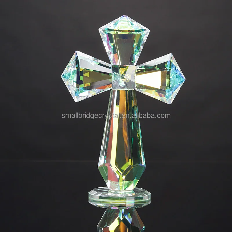 product small bridge factory wholesale christmas decorations souvenir gifts crystal cross ornaments crystal handicrafts-6