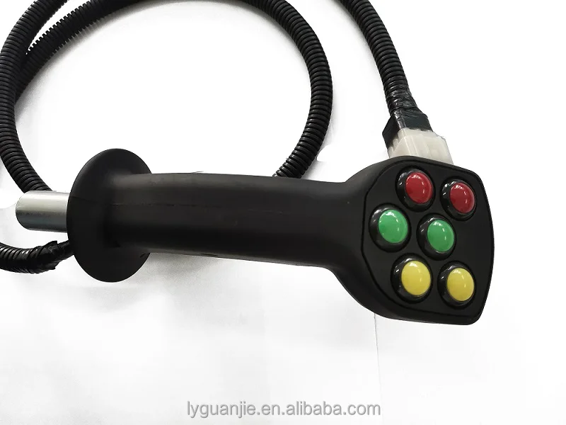 Excavator Three-button Hydraulic Electronic Control Joystick Handle ...