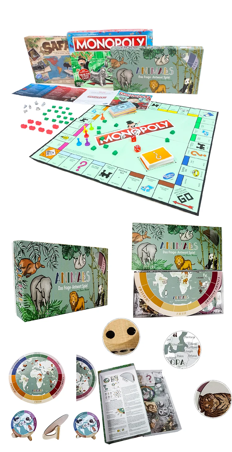 Wholesale Oem/odm Board Game Custom Set Monopoli,Digital Board Game