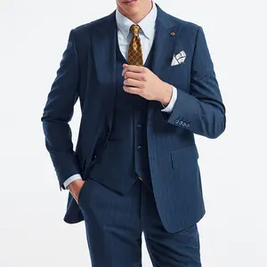 2026 High Quality Custom 3 Pieces Mens Suits Luxury Tailoring Dress Suit Jacket Single Breasted Formal Business Suit for Men