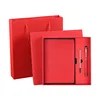 Red(3 Pieces : Notebook+Pen+Refill)