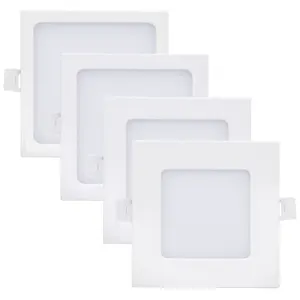 Vertak Popular Item Indoor Square 6w 9w 12w 18w 24watt Recessed Mounted Led Ceiling Panel Lamp