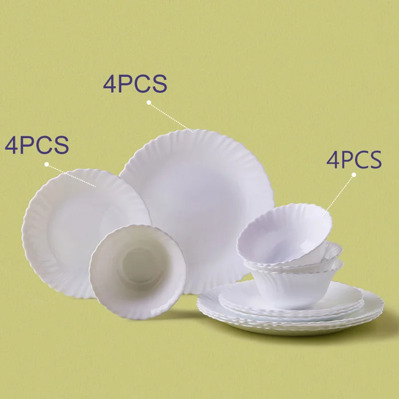 Shulopal-Juego de vajilla de vidrio de estilo occidental para