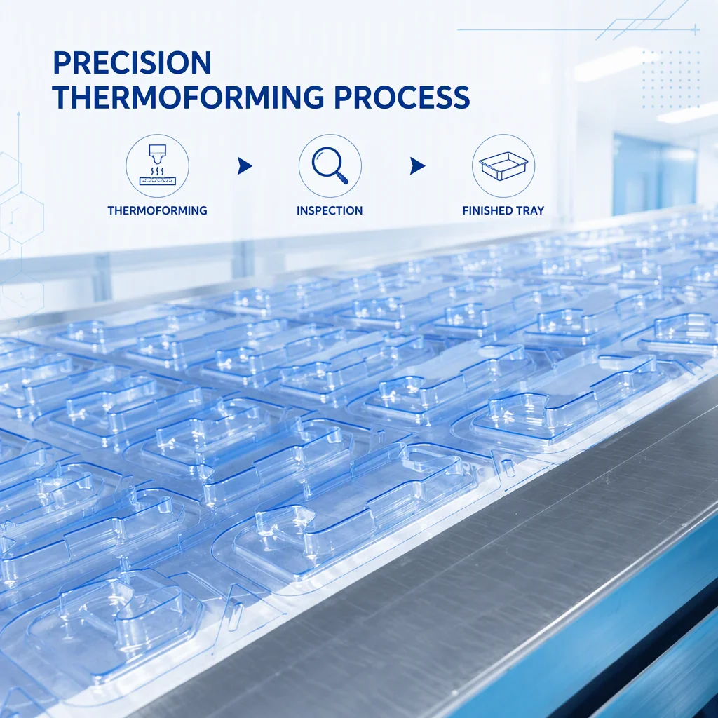 PETG Custom Medication Pharmaceutical Plastic Blister Box Tray Inner Medical Packaging