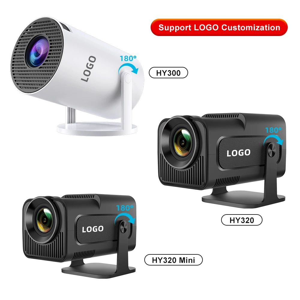 HY300 Pro Projector - Portable 4K Android Smart Projector
