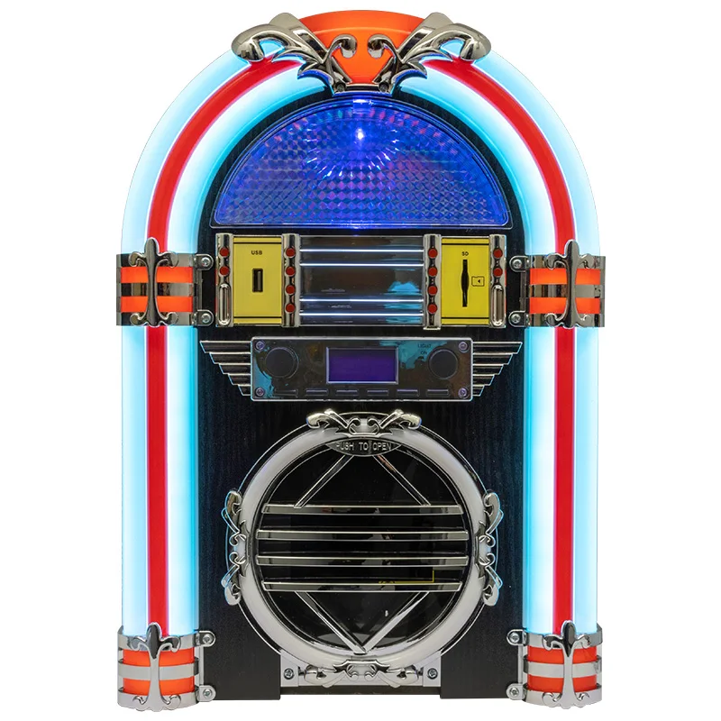 アークロケット アテナ ミニ ジュークボックス CD プレーヤー レトロ Amazon.co.jp: Arkrocket Athena ミニジュークボックス/テーブルトップ