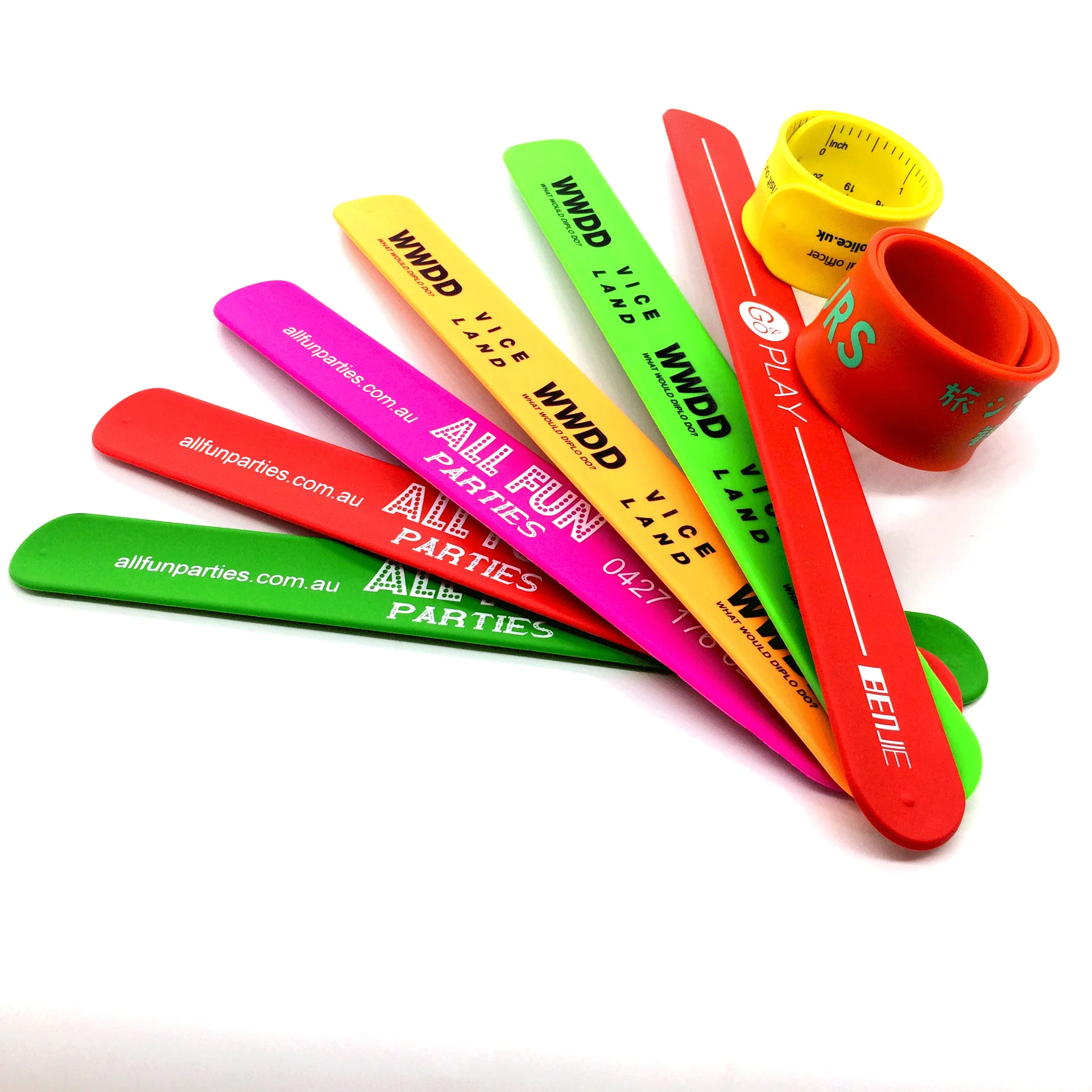 Slap Bracelet Manufacturer Custom Silicone Slap Bracelet Silicone Snap