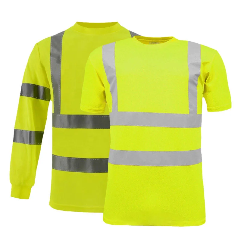 Лидер продаж изготовленным на заказ логосом ткань отводящая влагу поло для мужчин мужская одежда с длинным рукавом обеспечивают безопасность труда светоотражающий логотип Футболка