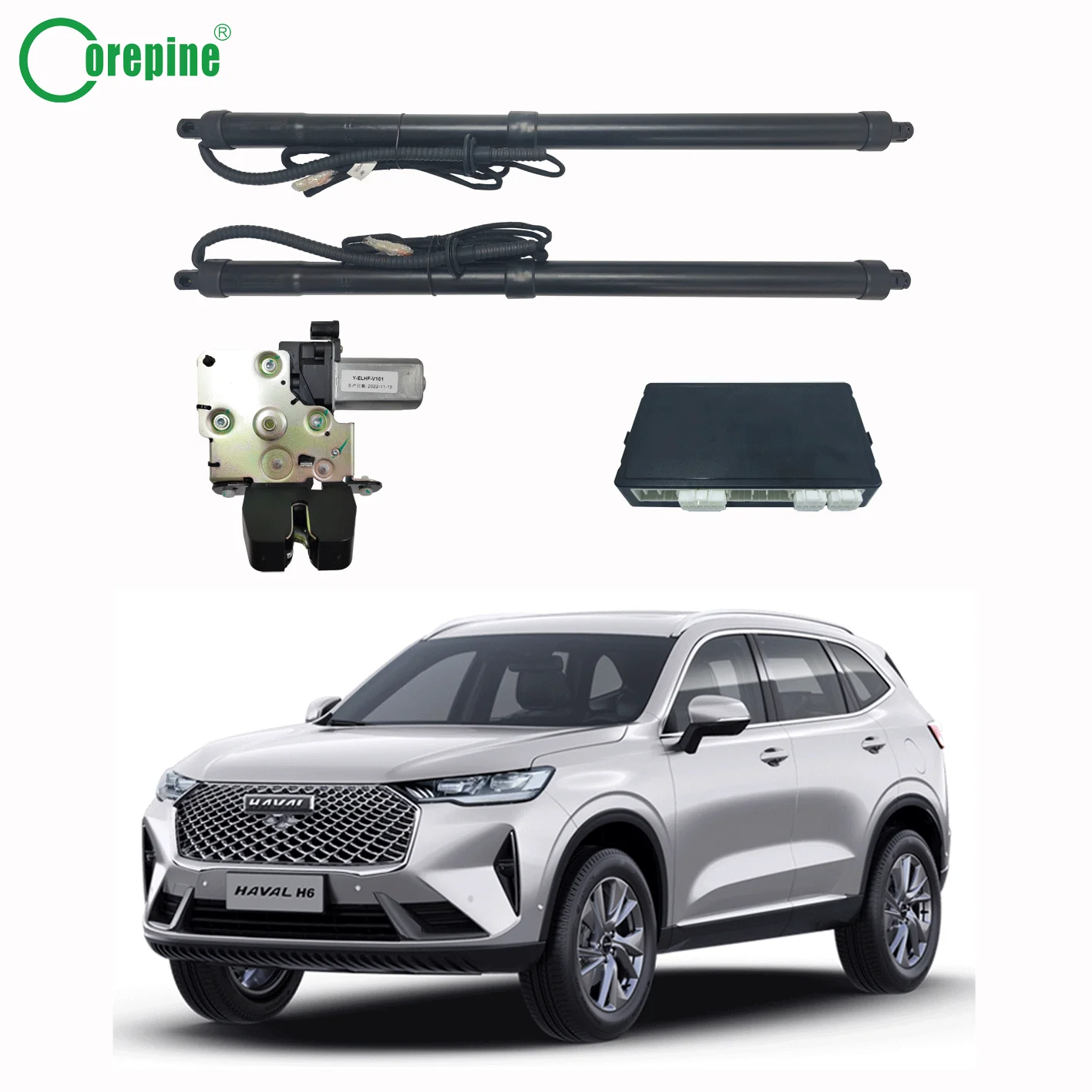 Corepine Smart Electric Power Automatic Car Tailgate Lift System Kit for 2021-2022 Haval H6 3rd Gen Electric Tailgate Body Parts