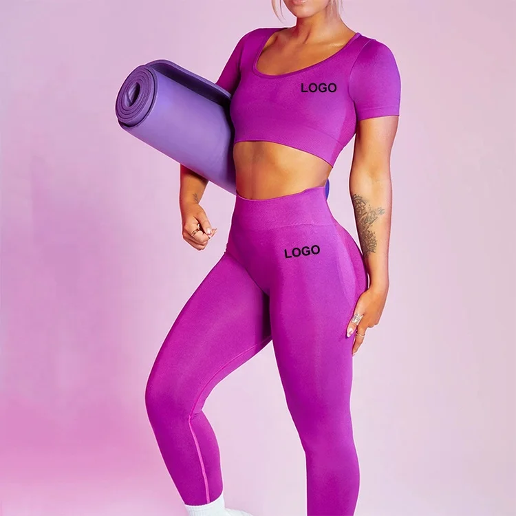 Light Color Fitness Wear Short Sleeve 