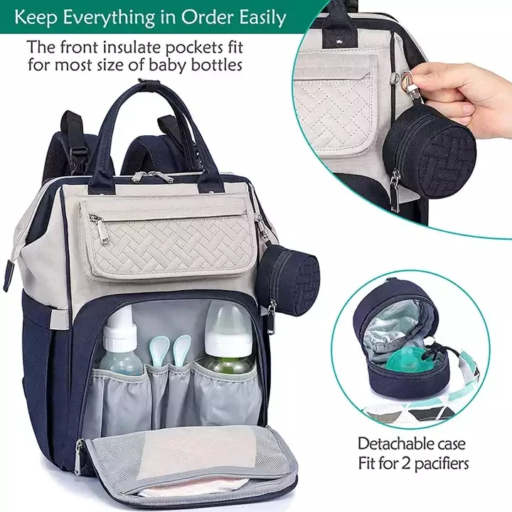 Custom Baby Nappy Changing Bags Waterproof Travel Backpack with Changing Mat Mother Baby Waterproof Diaper Bag Backpack
