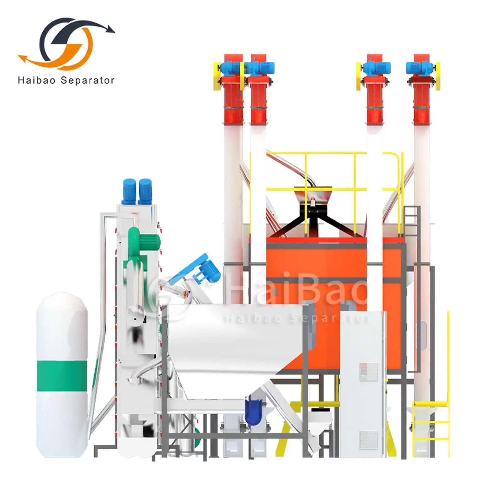 HAIBAO Plastic Electrostatic Separator PET PVC ABS PET PVC PP Mixture Plastic  Separating Recycling Line Machines