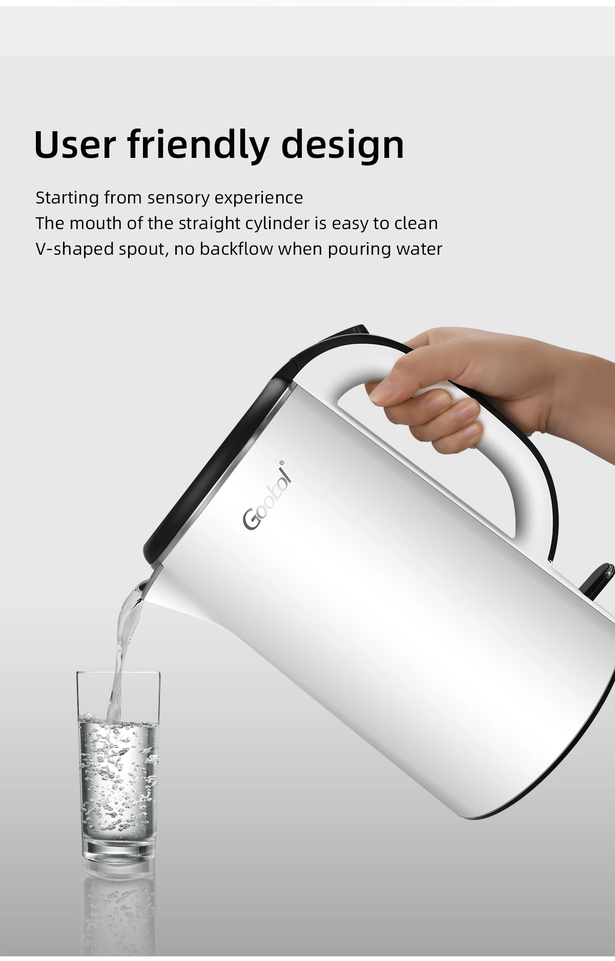 1.8l Electric Coffee Kettle 360 Degree Rotational Base Hotel Electric