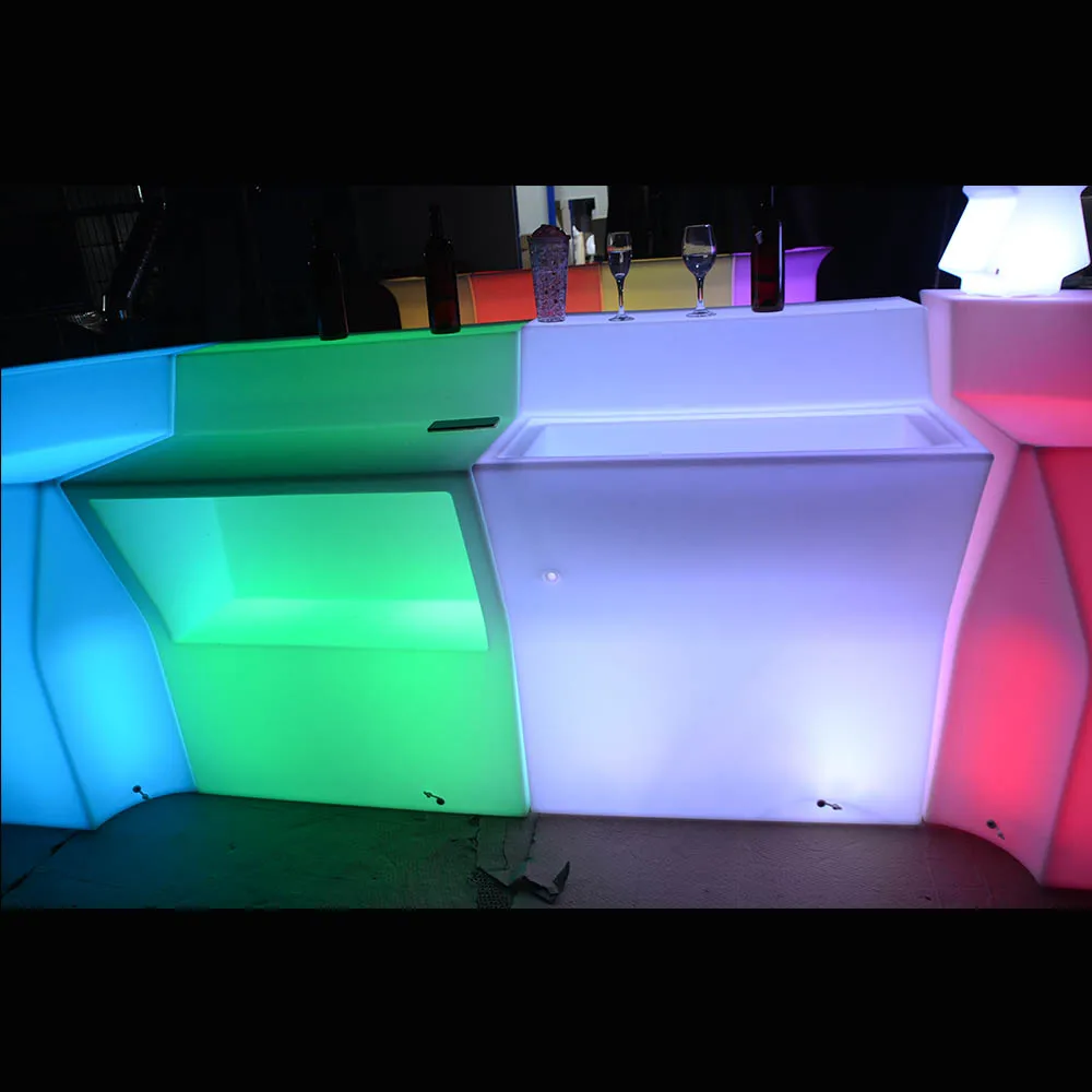 Mini bar Counter Furniture/remote Control Color Change Movable LED bar Counter for Party Event Wedding Decoration